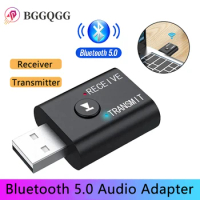BGGQGG 2 IN1 USB wireless Bluetooth adapter 5.0 suitable for computer TV laptop computer speakers earphones Bluetooth adapter
