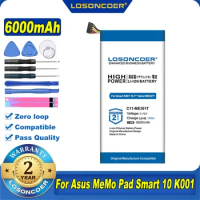 6000mAh C11-ME301T Battery For Asus MeMo Pad Smart 10 K001 10.1" Tablet ME301T 16GB 110-0329H P11GY2