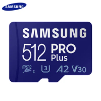 Samsung Pro Plus Memory Card 512GB 256GB 128GB U3 V30 A2 High Speed EVO PLUS Micro SD Card 64GB U1 A1 V10 UHS-I Class 10 TF Card