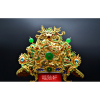 【福臨軒】神明帽 特A級紙帽 正金王帽 1尺3神像神帽 千歲帽 國公帽 各式神明衣 神明配件(C款)