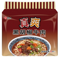 維力真爽黑胡椒牛肉風味麵80g(5入)/袋【康鄰超市】