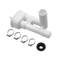 385316906 Vacuum Breaker Toilet Water Valve Kit Without Hand Sprayer Hook Up, for Dometic, VacuFlush, Traveler Toilets