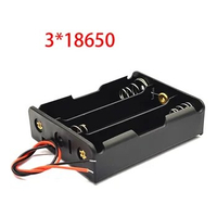 5Pcs/Lot 18650 Battery Box 18650 Battery Storage Case 18650 Battery Holder With Wire Leads Collegamento in Serie DIY