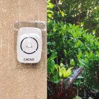 Waterproof Cover for Wireless Doorbell Smart Door Bell Ring Chime Button Transmitter Launchers Transparent