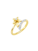 แหวนผู้หญิงประดับเพชร PRIMA x OPAL ตัวเรือน 9K สี Yellow Gold The love that lasts Collection 991R558