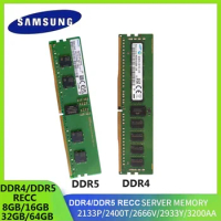 Samsung 64GB DDR5 Server Memory 4800MHz PC5-38400 ECC RDIMM 1.1V Registered DIMM 288-Pin Server RAM DDR4 RECC 8GB 16GB 32GB 64GB