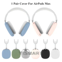 Silicone Case for AirPods Max True Wireless Headphone Shockproof Protector with Anti-slip Two Side Cover for Air Pods Max Cases