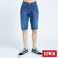 EDWIN 503 基本復古牛仔短褲-男款 中古藍 SHORTS #滿2件享折扣