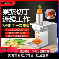 【台灣公司保固】切丁機商用小型不銹鋼電動果蔬蘿卜丁土豆洋蔥切顆粒芒果切丁神器