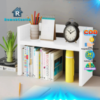 RumahCantik - Rak Meja Storage Mini Multifungsi Hitam Putih Minimalis Modern Rak Buku Novel Kecil Pe