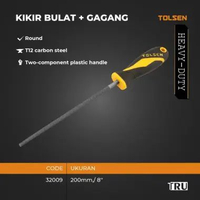 Tolsen KIKIR BESI 8" KIKIR BULAT + GAGANG 32009