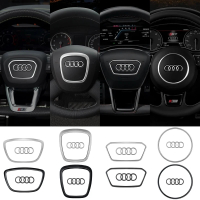 Car Styling Steering Wheel Center Logo Covers Trim For AUDI A6L Q7 Q3 Q5 A7 A5 A3 A4L A8L A8 Q5L Q8