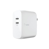 วชาร์จ USB-C PD แบบ 2 พอร์ต กำลังไฟรวม 68 วัตต์ เทคโนโลยี GaN ชาร์จเร็ว iPhone 14/14 Plus/14 Pro/14 