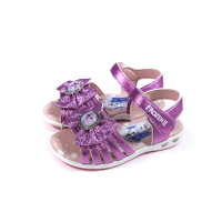 冰雪奇緣 Frozen Elsa Anna 涼鞋 電燈鞋 紫色 中童 FNKT14127 no771