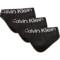 【Calvin Klein 凱文克萊】三入組 Bold Hip Brief 貼身 三角褲/CK內褲(04黑三件)