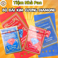 Combo 10 Bộ bài Tây tú lơ khơ Kim cương Diamond 2 Màu Xanh và Đỏ, bộ bài diamond