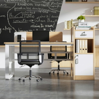 辦公桌椅組合簡約現代辦公室職員工位屏風電腦桌四人位六人位桌子