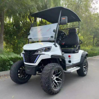CE DOT Approved 2 4 6 Seater Electric Golf Car For Tourist Golf Cart 72V 5KW/7KW Lifted Hunting Electric Off Road Golf Cart