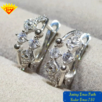Anting Emas Permata Kadar Emas 750