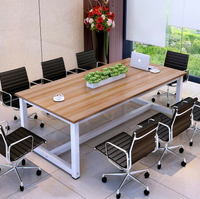 大型會議桌長桌辦公室培訓桌辦公桌椅會議室大班臺電腦桌