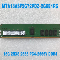 1PCS For MT RAM 16GB 16G 2RX8 2666 PC4-2666V DDR4 Memory MTA18ASF2G72PDZ-2G6E1RG