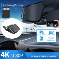 For Renault Kadjar 2016~2022 2020 2021 High-end vers DVR Dash Cam 2160P 4K HD Wifi Camera Driving Video Recorder Car-styling