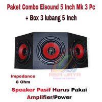 Paket Combo Elsound 5 Inch MK 3Pc + Box 3 Lubang 5 Inch