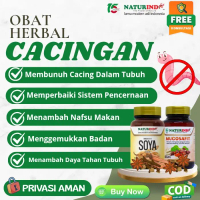 Obat Cacing Dewasa dan Anak Gemuk Penggemuk Badan Herbal Gangguan Pencernaan SOYA KAPSUL CAIR