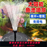 【最低價 公司貨】太陽能噴泉自動魚池戶外庭院假山循環水泵增氧小型家用水缸噴水池