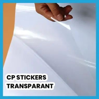 Decal/Branding Sticker Mobil CoolPlus Transparant Tinta UV Gel