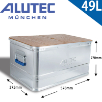 ALUTEC 德國ALUTEC-鋁製輕量化分類鋁箱 工具收納(露營收納-49L-含蓋)