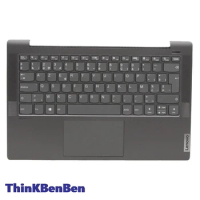 BE Belgian Black Keyboard Upper Case Palmrest Shell Cover For Lenovo Ideapad 5 14 14IIL05 14ARE05 14ALC05 14ITL05 5CB1A13856