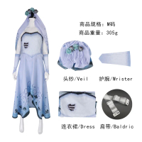 Kostum Cosplay Emily, Pengantin Mayat, Pakaian Puteri, Main Peranan Halloween, Jualan Panas, Pameran