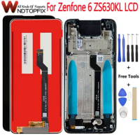 AMOLED 6.4" For ASUS Zenfone 6 2019 ZS630KL LCD Display Touch Screen Digitizer Zenfone6 For ASUS ZS630KL LCD Display Screen