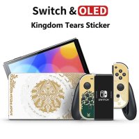 New Ns Kingdom Tears Limited Console Skin Sticker for Nintendo Switch OLED Joy-con Controller Dock Switch Accessories Set