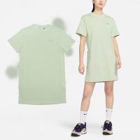 Nike 短袖上衣 ACG Dress 女款 酪梨綠 牛油果 短T 休閒 長版 寬鬆 口袋 DB3603-343