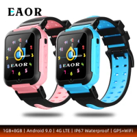 EAOR E7 Waterproof Kids Smart Watch 4G LTE Video Call Student WiFi Smartwatch Android 9.0 1+8GB 750mAh GPS Location Phone Watch