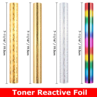 5m Length Toner Reactive Foil Multi-color Paper Roll used by Laser Printer and Laminator for DIY Scrapbooking Invitation Cards