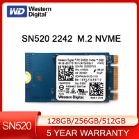 Western Digital WD SN520 M.2 2242 NVME SSD 512GB 256GB 128GB NVMe Internal solid state drive For Laptop