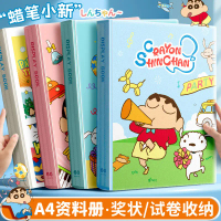 Crayon Shin-chan Collaboration A4 Document Folder Exam Paper Storage Bag Organizer Transparent Inser