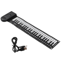 Keyboard Piano Roll Up Electric Piano For Beginners Foldable 49 Keys Electronic Piano