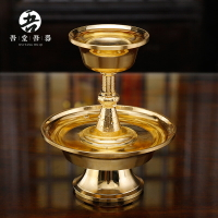 純銅護法杯供杯護法盤 藏傳佛教用品供佛水杯 法藏式供水碗佛具