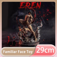29cm New Attack On Titan Anime Figure The Armored Figures Titan Eren Jager Action Figurine Model Pvc Statue Ornament Toys Gift