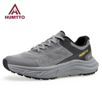HUMTTO Running Shoes for Men Cushioning Luxury Designer Shoes Breathable Black Man Casual Sneakers Sports Jogging Mens Trainers