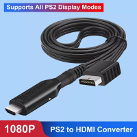 1080P PS2 HDMI Compatibale เสียงสนับสนุนสำหรับ PS 1/2จอแสดงผลโหมดสำหรับ HDTV PC full HD อะแดปเตอร์สา