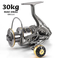 New Reel, Max Drag 30KG Right/left Inter Changeable Handle Spinning Gear 5.2:1 Ratio No gap High Spe