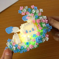 Mr.Toys-Mainan Bricks LED Glowing Sanrio DIY karakter kartun Mini Puzzle Blok Bangunan Mainan Anak P