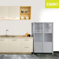 ตู้กับข้าว รุ่น CB-ZGO 140 ขนาด 92 x 45 x 145.5 ซม. สีเงิน