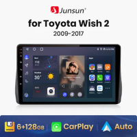 Junsun V1 AI Voice Wireless CarPlay Android Auto Radio for Toyota Wish 2 2009-2017 4G Car Multimedia GPS 2din autoradio