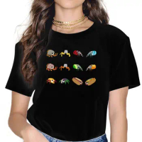 Fast Food Pack Cute Girls Women T-Shirt Bugsnax Game Blusas Harajuku Casual Short Sleeve Vintage Top